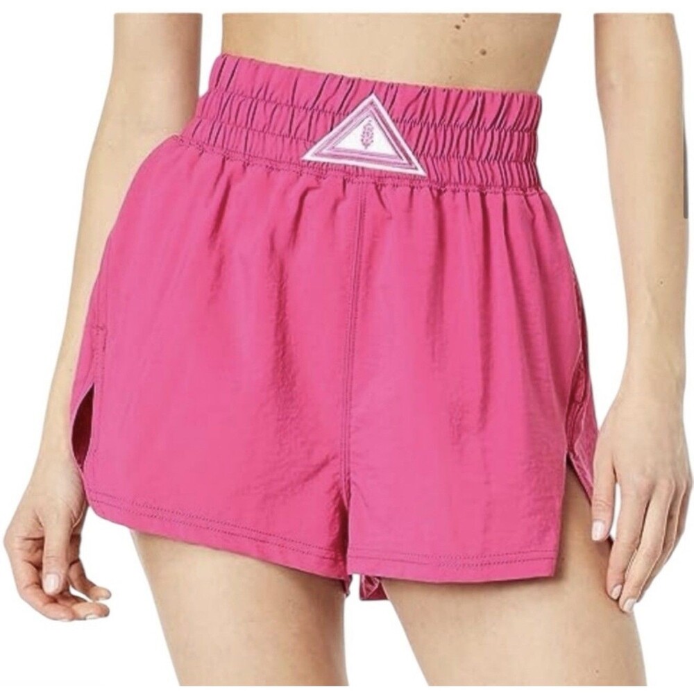 Free People FP Movement Next Round Shorts Womens S Pink Active High Rise